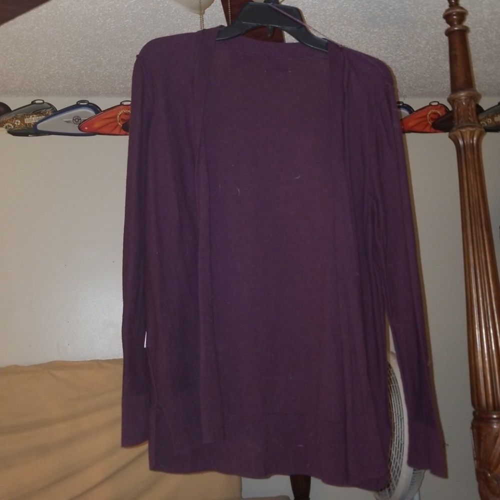 Burgundy cardigan
